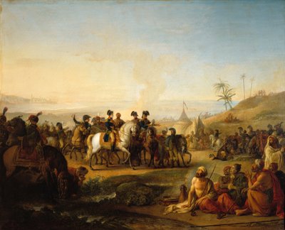 General Bonaparte visiting the fountains of Moses, near Sinai, 28 December 1798 by Jean Simon Berthelemy